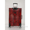 Super silent crocodile PU luggage case